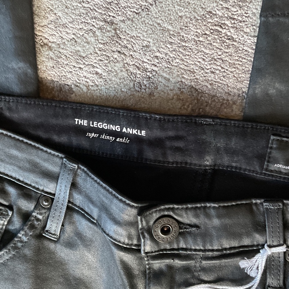 AG Leatherette The Legging Skinny Jeans - Picture 7 of 13